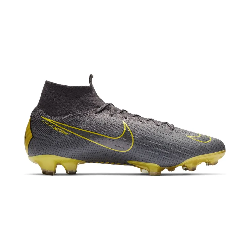 Nike Mercurial Superfly 6 Elite FG Thunder Grey Thunder Grey/Dark Grey/Yellow (AH7365-070)