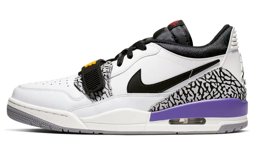 Air Jordan Legacy 312 Low Lakers “Summit White / Black / Varsity Purple / Varsity Red” (CD7069-102)