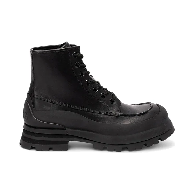 Alexander McQueen Wander Lace-up Boots Black (758769 WHLZ4 1000)