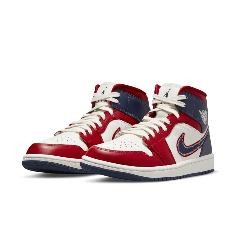 Jordan 1 Mid USA (2022) (W) (DQ7648-600)