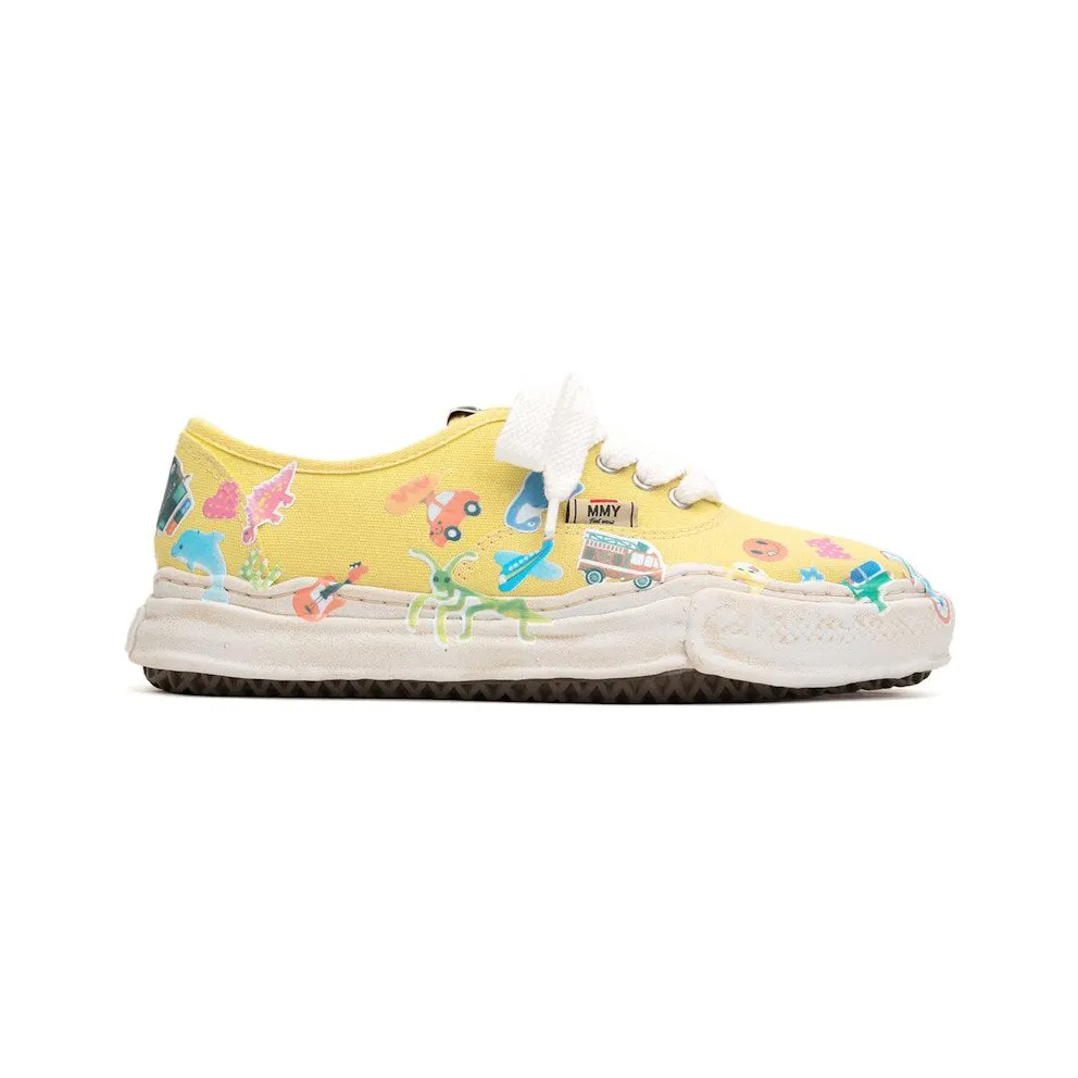 Maison Mihara Yasuhiro Baker OG Sole Canvas Low Printed Sticker Yellow (A14FW745-YEL)
