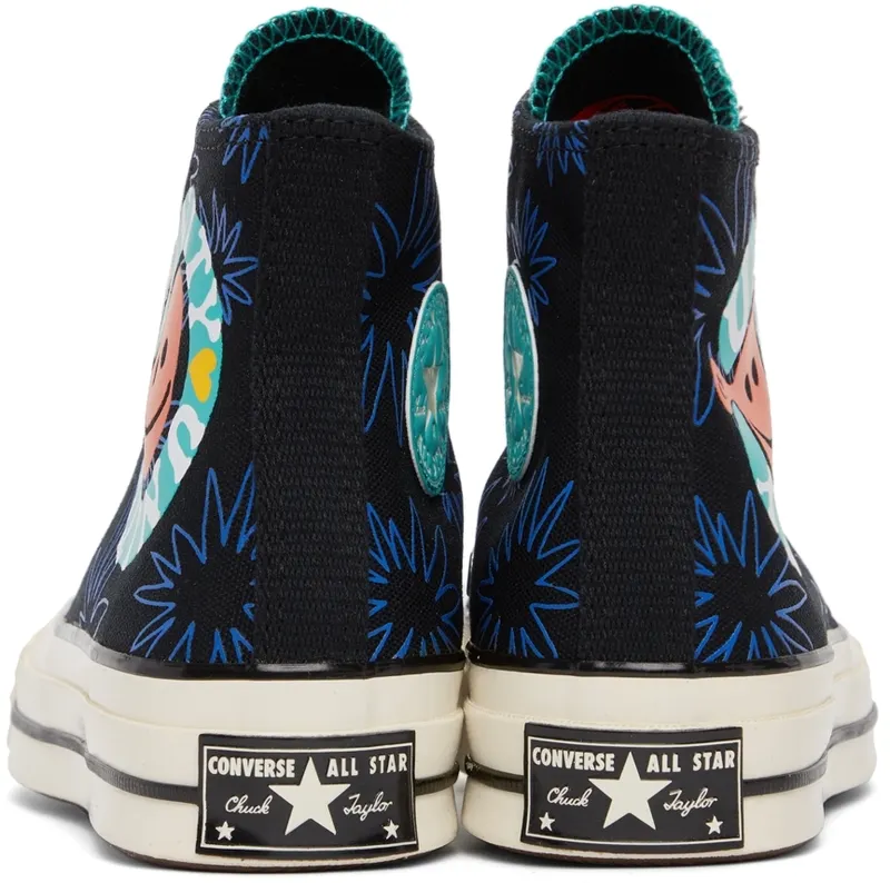 Converse Chuck 70 Zonnige Flowers Black/washed Teal/game Royal (172824C)