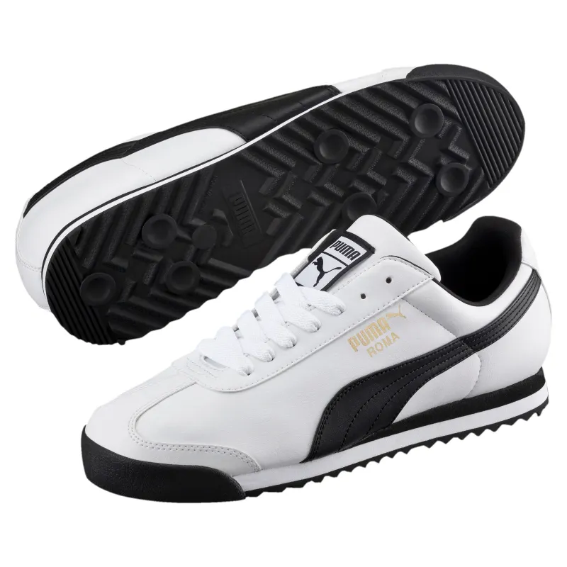 Puma Roma Basic White White/Black (353572-04)