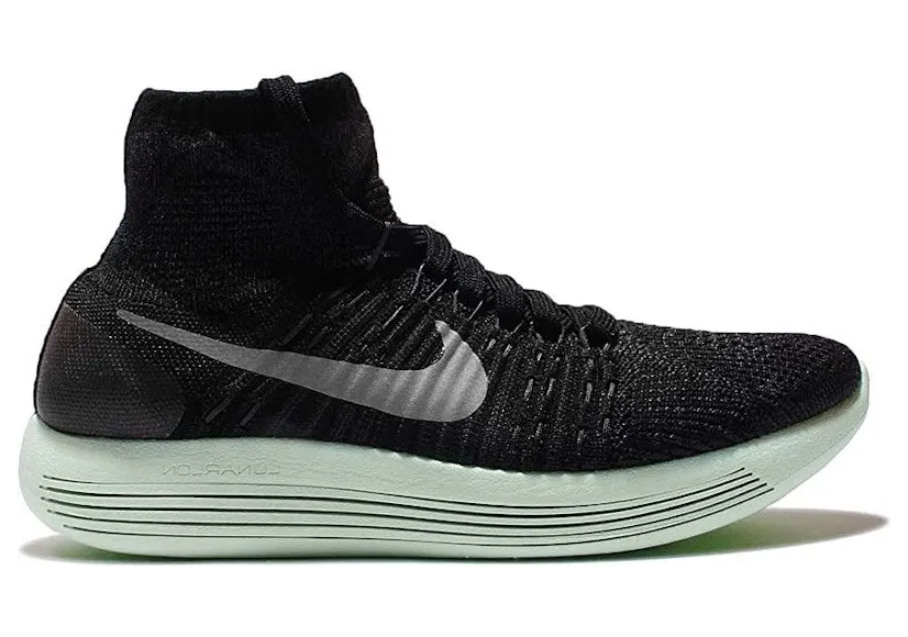 Nike Lunarepic Flyknit LB Black Metallic Silver (827403-003)