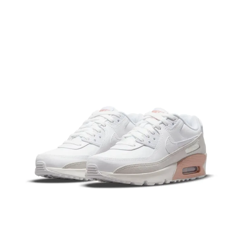 Nike Air Max 90 Leather GS “White Metallic Red Bronze” (CD6864-117)