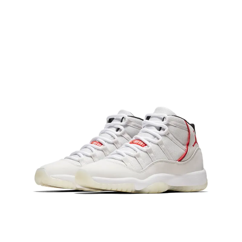 Jordan 11 Retro Platinum Tint (GS) Platinum Tint/University Red-Sail (378038-016)