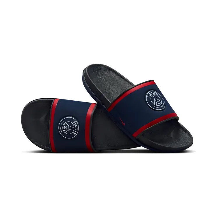 Nike Offcourt Slide Paris Saint-Germain “Midnight Navy / Dark Smoke Grey / University Red” (FZ3190-400)