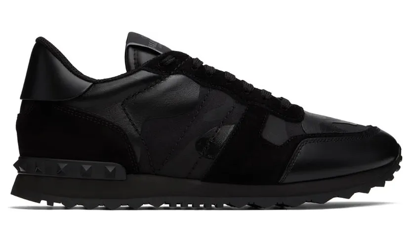 Valentino Garavani Black Rockrunner Sneakers (1Y2S0723NSD)