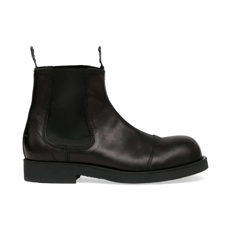 Mm6 Maison Margiela Biker Leather Chelsea “Black” (P7431 SH1WU0014 T8013)