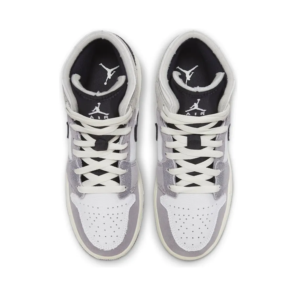 Air Jordan 1 Mid SE Craft GS “Cement Grey” (FD9091-002)
