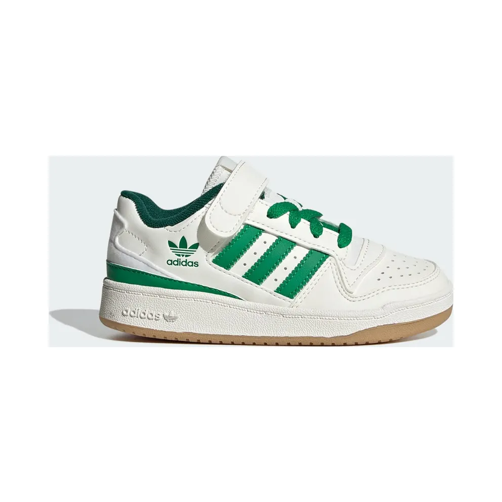 adidas Forum Low Kids Schuh Cloud White / Green / Gum (IG0720)
