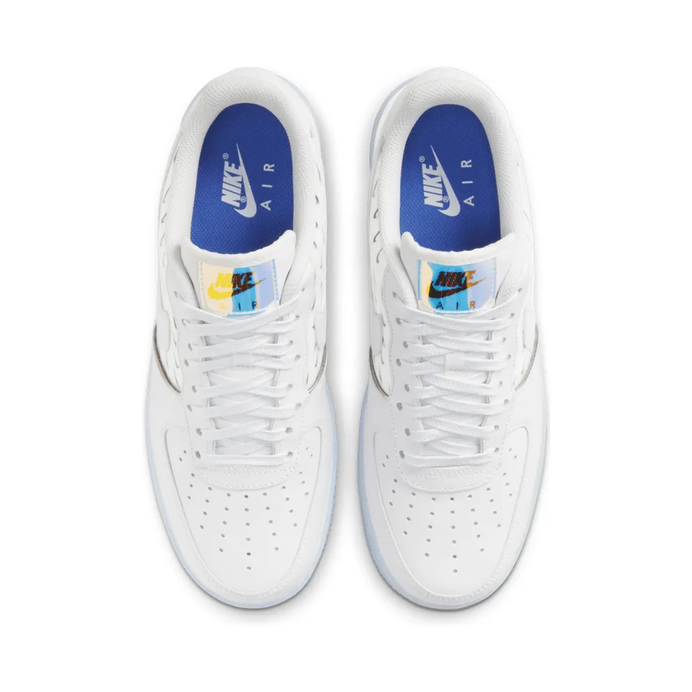 Nike Air Force 1 07 PRM Swoosh Pattern White/White/Ice (CK7804-100)