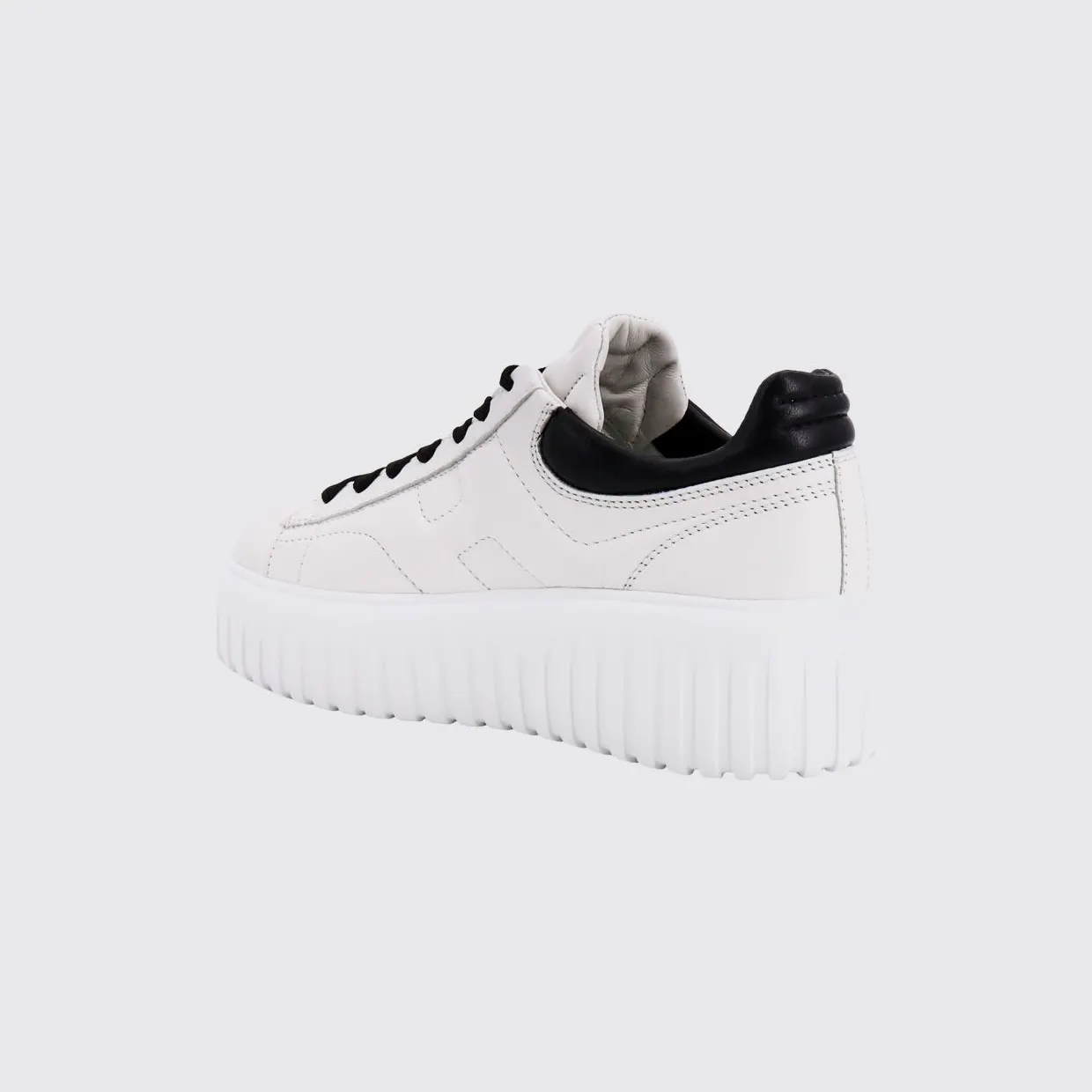 Hogan H-Stripes Nappa Leather Sneakers White (HXW6450FC60LE900001) (2)