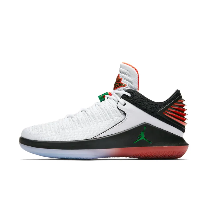 Jordan  XXXII Low Like Mike Gatorade White/Pine Green-Black-Rush Orange (AA1256-100)