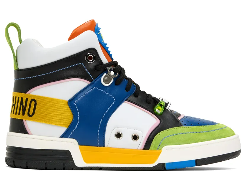 Moschino Multicolor Streetball Sneakers (MB15604G1F G44)