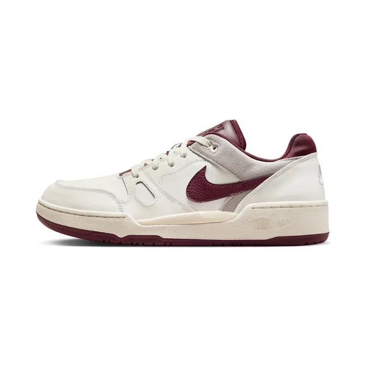 Nike Full Force Low “Sail / Light Smoke Grey / Coconut Milk / Burgundy Crush” (FZ4629-100)