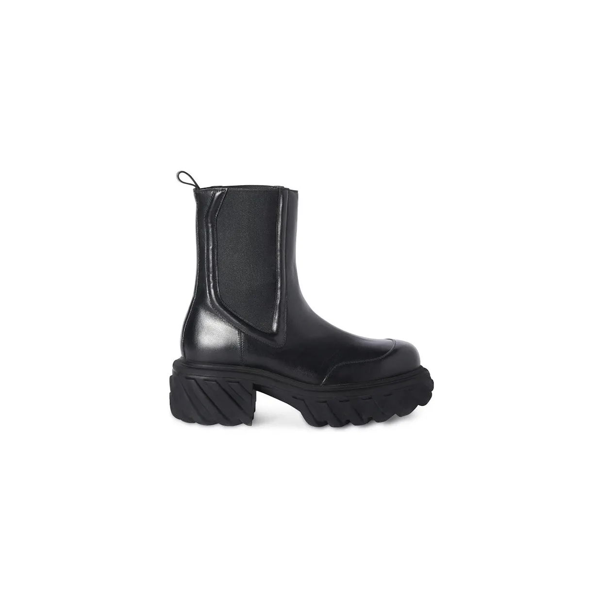 OFF-WHITE Tractor Motor Chelsea Boot Black (OWID039F23-LEA001-1010)