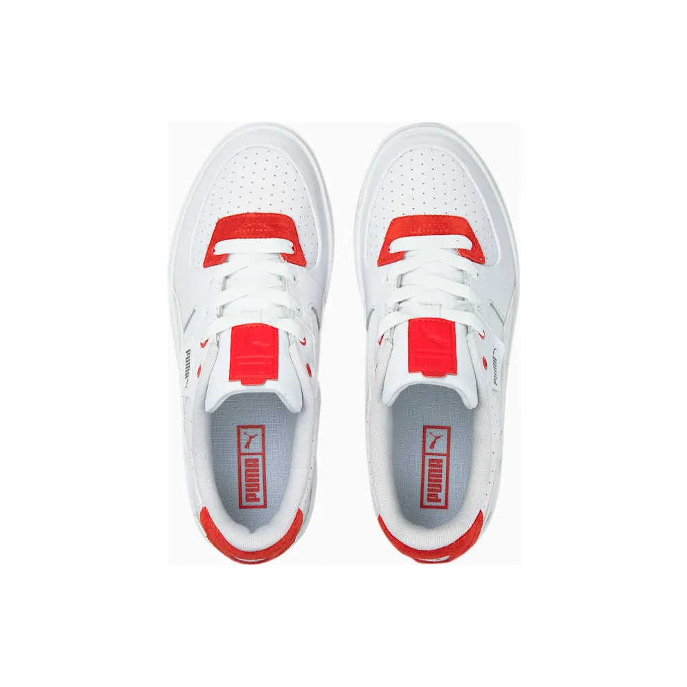 PUMA Cali Dream Heritage Women’ White/Gum/High Risk Red (384010-01)