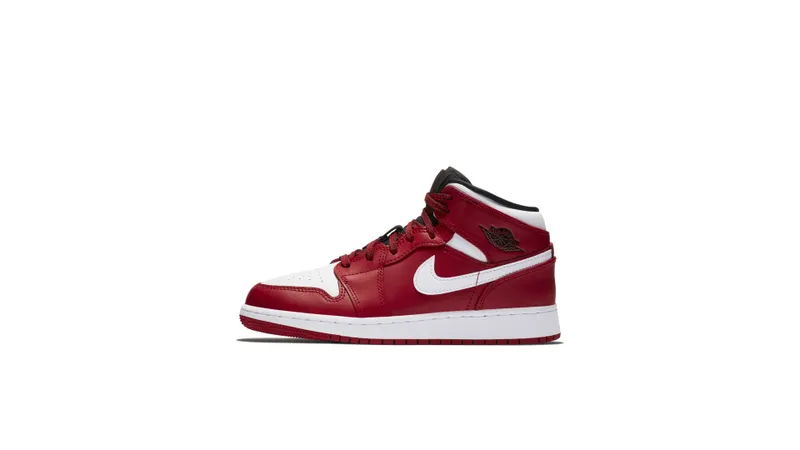 Jordan 1 Mid Chicago (GS) Gym Red/White-Black (554725-605)
