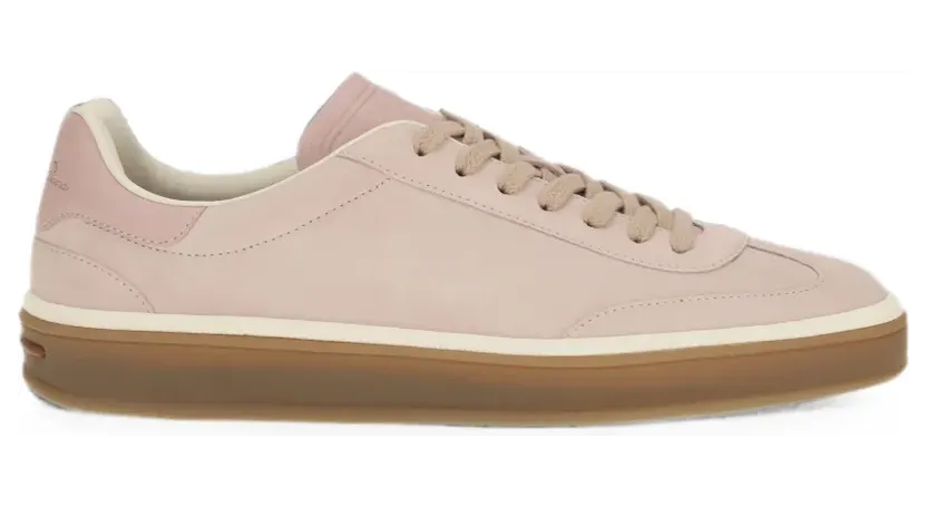 Loro Piana Tennis Walk Sneakers aus Wildleder – Nude (FSW0083)
