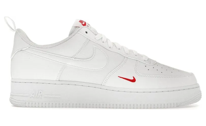 Nike Air Force 1 Low ’07 SE White Red Mini Swoosh (FZ7187-100)