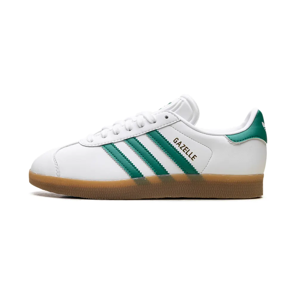 adidas Gazelle Schuh Cloud White / Bold Green / Gold Metallic (IH2216)