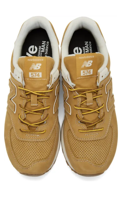 Junya Watanabe Beige New Balance Edition 574 Steer Sneakers (WD-K193-100) (4)