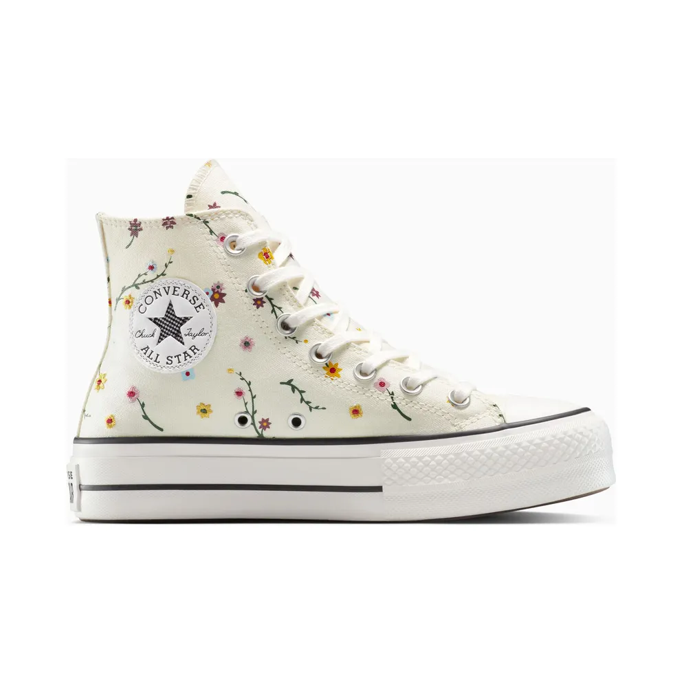 Converse (W) Chuck Taylor All Star Lift Platform High ‘Embroidered Blooms’ (A15536C)