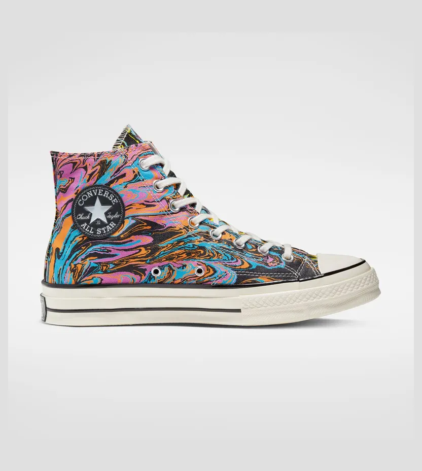 Converse Chuck 70 High ‘Marble’ Egret/Multi/Black (167373C)