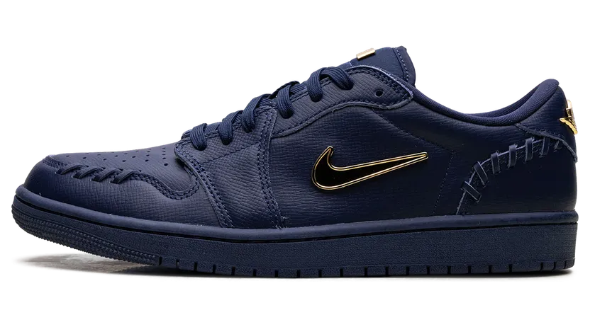 Jordan 1 Low “Method of Make Midnight Navy Metallic Gold” (FN5032-400)