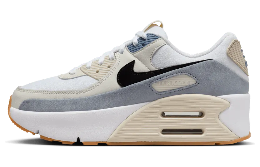 Nike Air Max 90 LV8 “White Ashen Slate Light Orewood Brown Black” (FD4328-106)