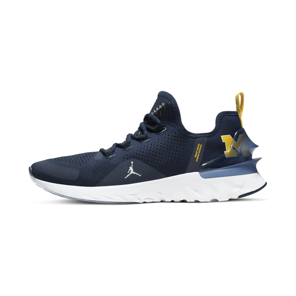 Jordan React Havoc Michigan College Navy/Metallic Silver-White-Amarillo (CJ6748-407)
