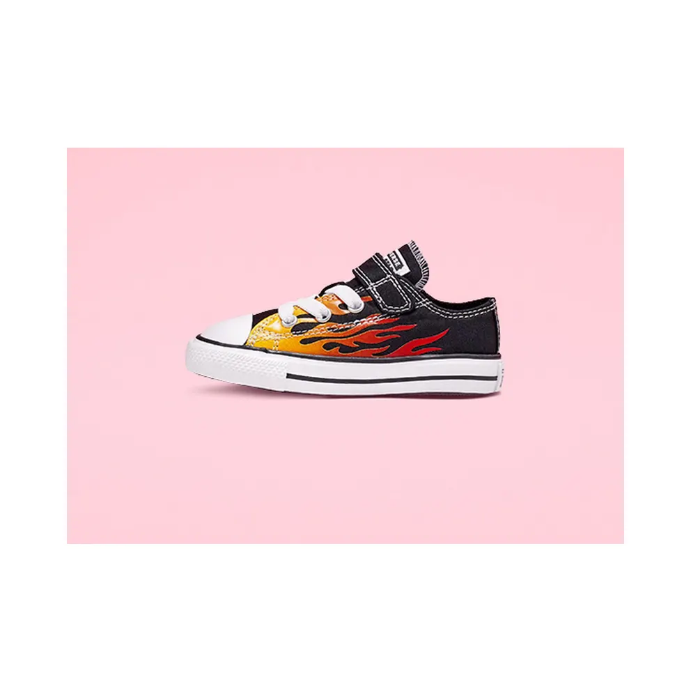 Converse Toddler Archive Flames Hook and Loop Chuck Taylor All Star Low Top (766199C)
