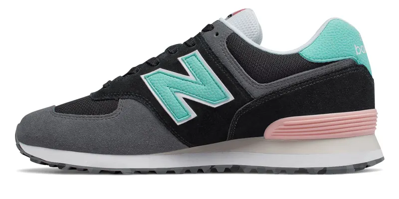 New Balance  574 Marbled Street Black Black/Light Tidepool (ML574UJC)