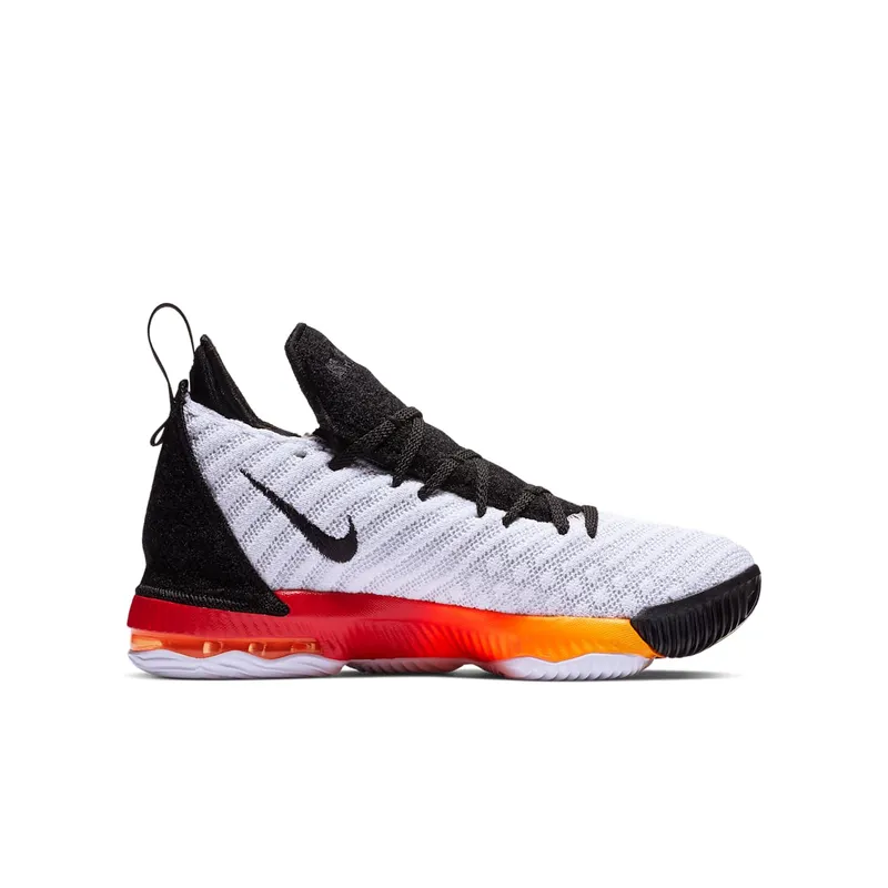 Nike LeBron 16 Strive (GS) White/Laser Orange-Total Orange-Black (AQ2465-188)