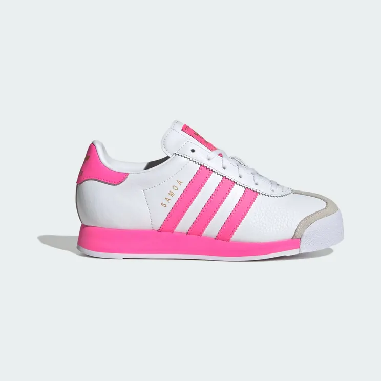 adidas Samoa “Cloud White / Lucid Pink / Gold Metallic” (JQ5093)