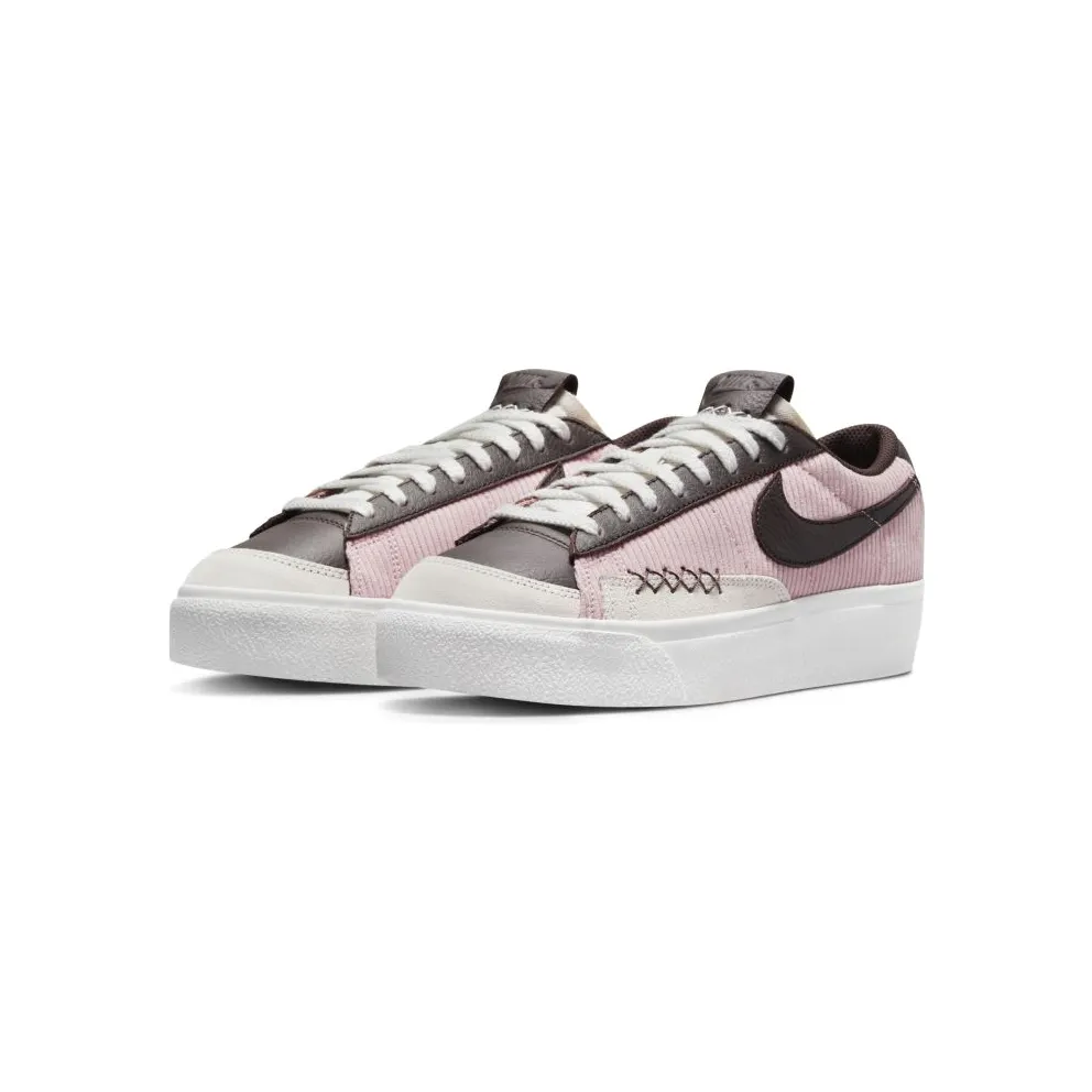 Nike Blazer Low Platform “Pink Glaze / Light Bone / Summit White / Dark Cinder” (DM9471-600)