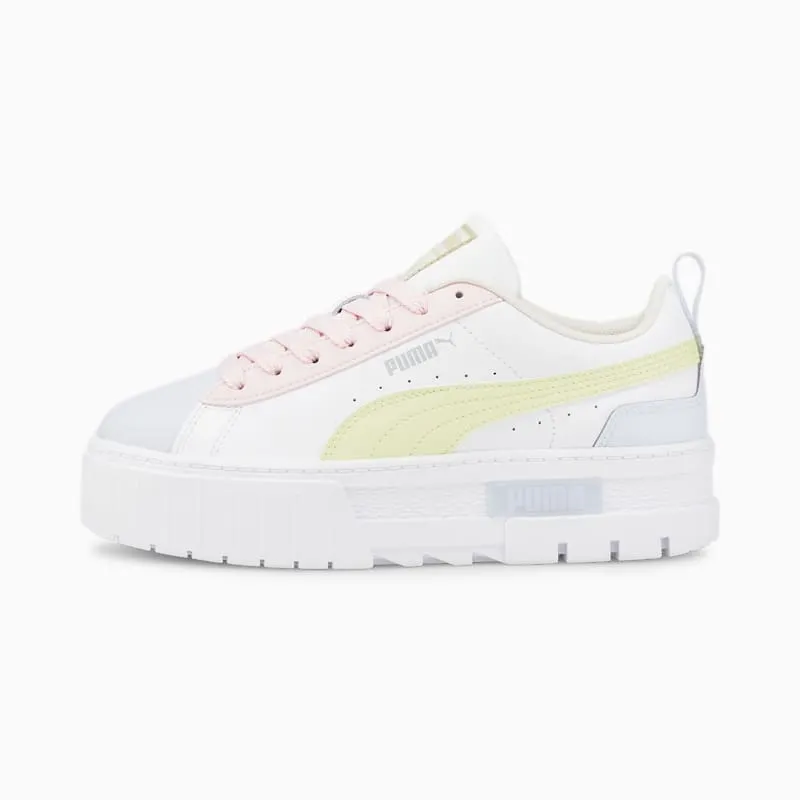 PUMA Mayze Leather Women’ White/Arctic Ice (385591-02)