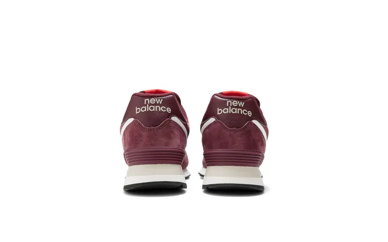 New Balance 574 Suede Maroon Grey (U574HMG)