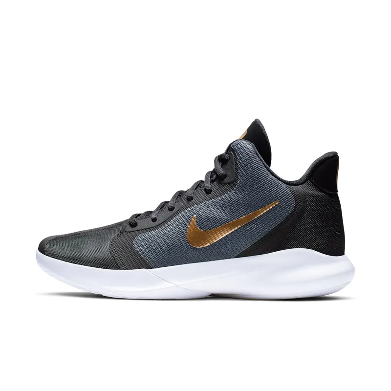 Nike Precision III “Dark Grey / White / Black / Metallic Gold” (AQ7495-003)