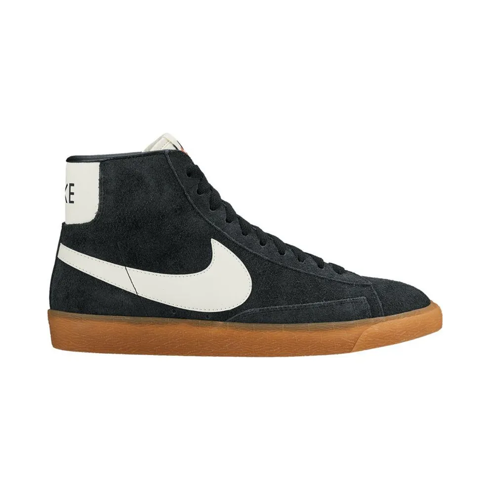 Nike Blazer Mid Suede Vintage Black White Gum (W)