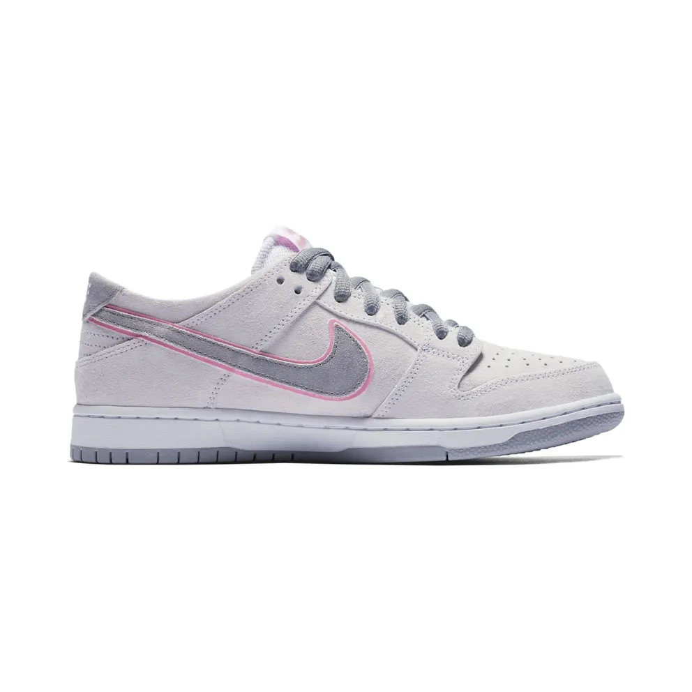 Nike SB Dunk Low Ishod Wair Flat Silver White/Perfect Pink-Flat Silver (895969-160)