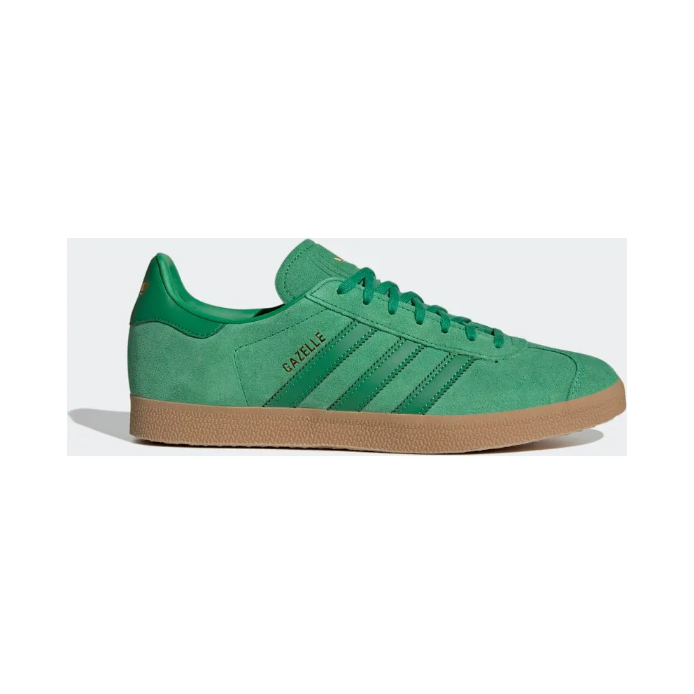 Adidas Gazelle Green / Gold Metallic / Gum (GX7200)