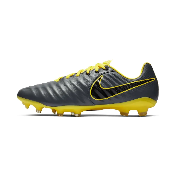 Nike Tiempo Legend 7 Pro FG “Dark Grey / Opti Yellow / Black” (AH7241-070)