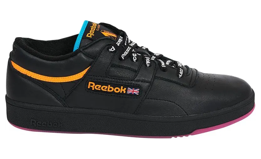 Reebok Club Workout Black Black/Neon Orange-Neon Blue-Neon Pink (Other Brands Reebok)