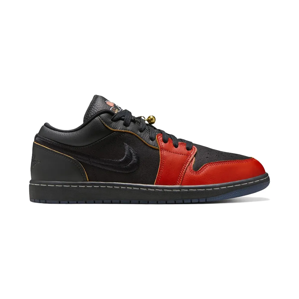 Air Jordan One Low Black / Dragon Red / Black (IQ3460-010)