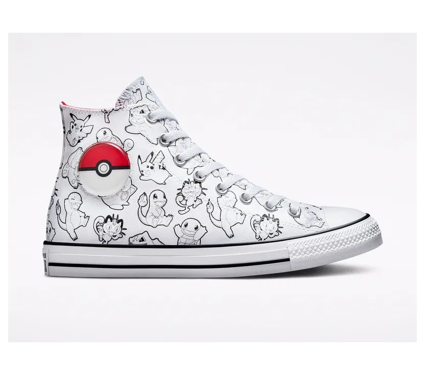 Converse Converse x Pokémon Poké Ball Chuck Taylor All Star White/black/university Red (A01651C)