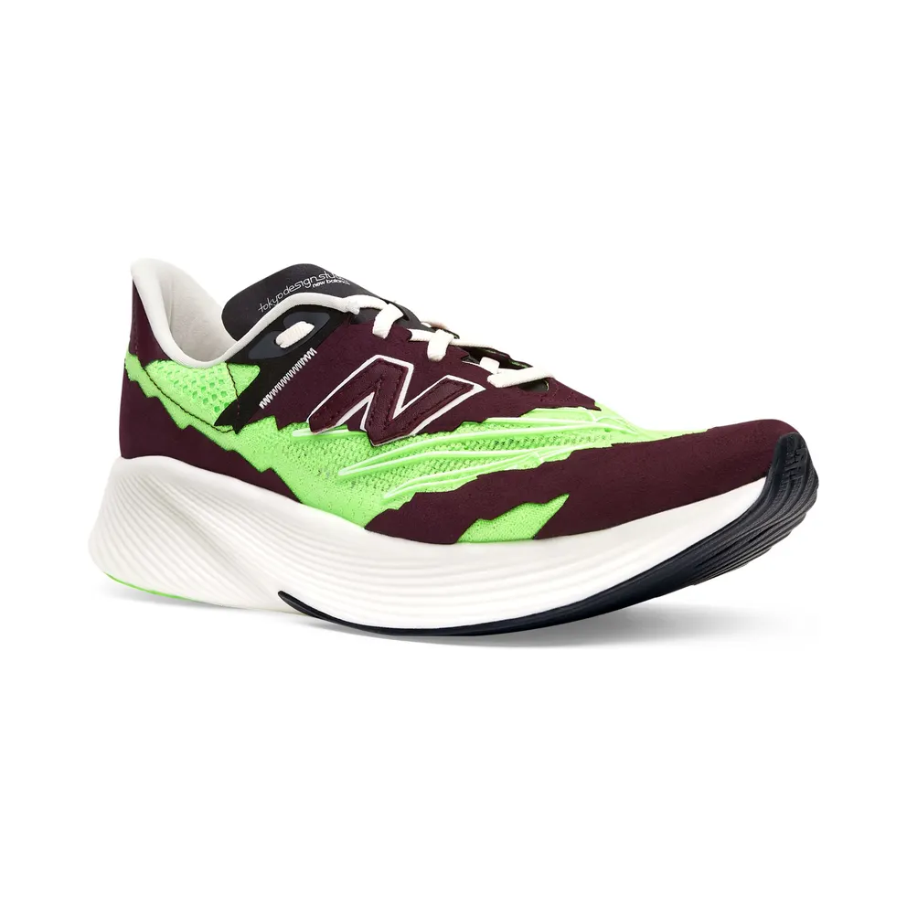New Balance Stone Island Tokyo Design Studio FuelCell RC Elitev2 Nb Burgundy / Energy Lime (MSRCELV1-40439)