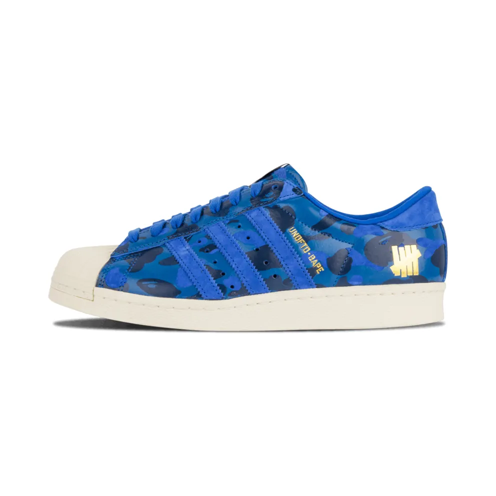 Adidas Superstar 80s Undefeated UNDFTD Bape Blue Camo (S74775)