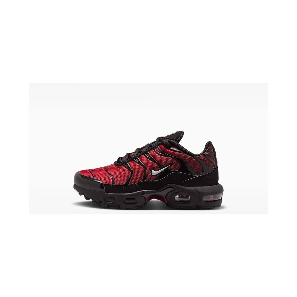Nike Air Max Plus Premium “Tough Red / Black / Mystic Dates / Grey Fog” (FZ0023-606)